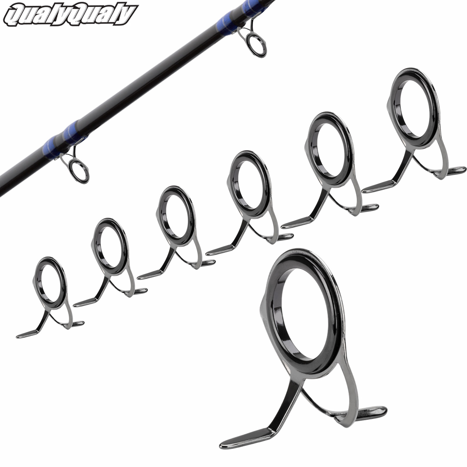 Fishing Rod Building Kit - 7 adet Olta Kılavuzları tamir kiti