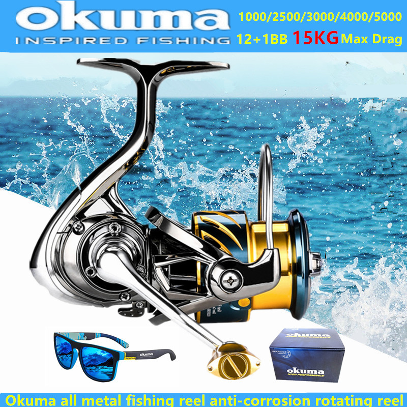 Abu Garcia Reel Max - Okuma Tüm Metal Balıkçılık Makarası 12+1BB15KG