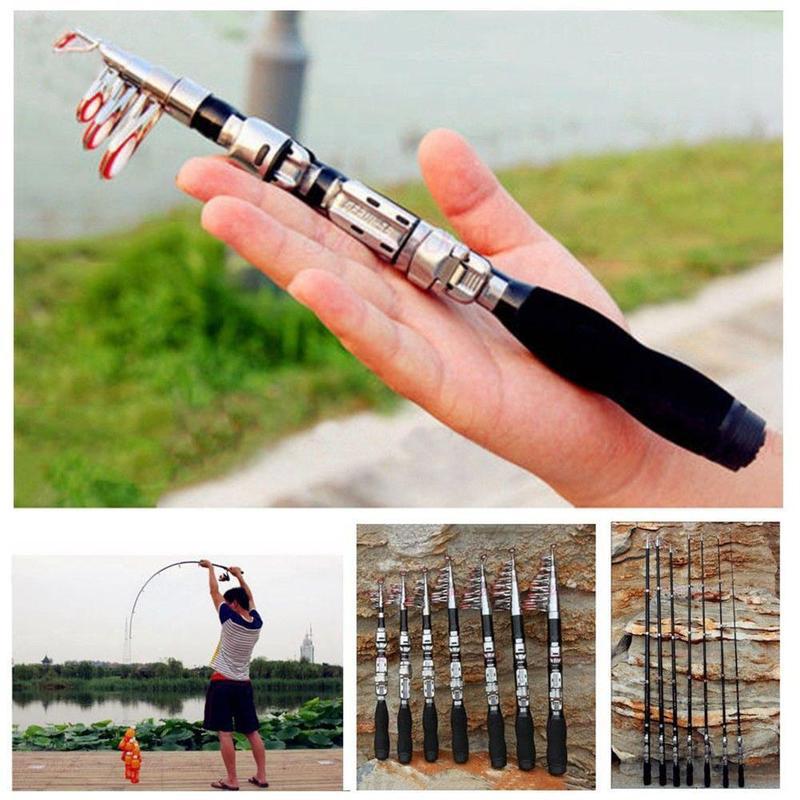 Fishing Rod Travel - 1M Ayarlanabilir Teleskopik Olta Kamışı Pratik