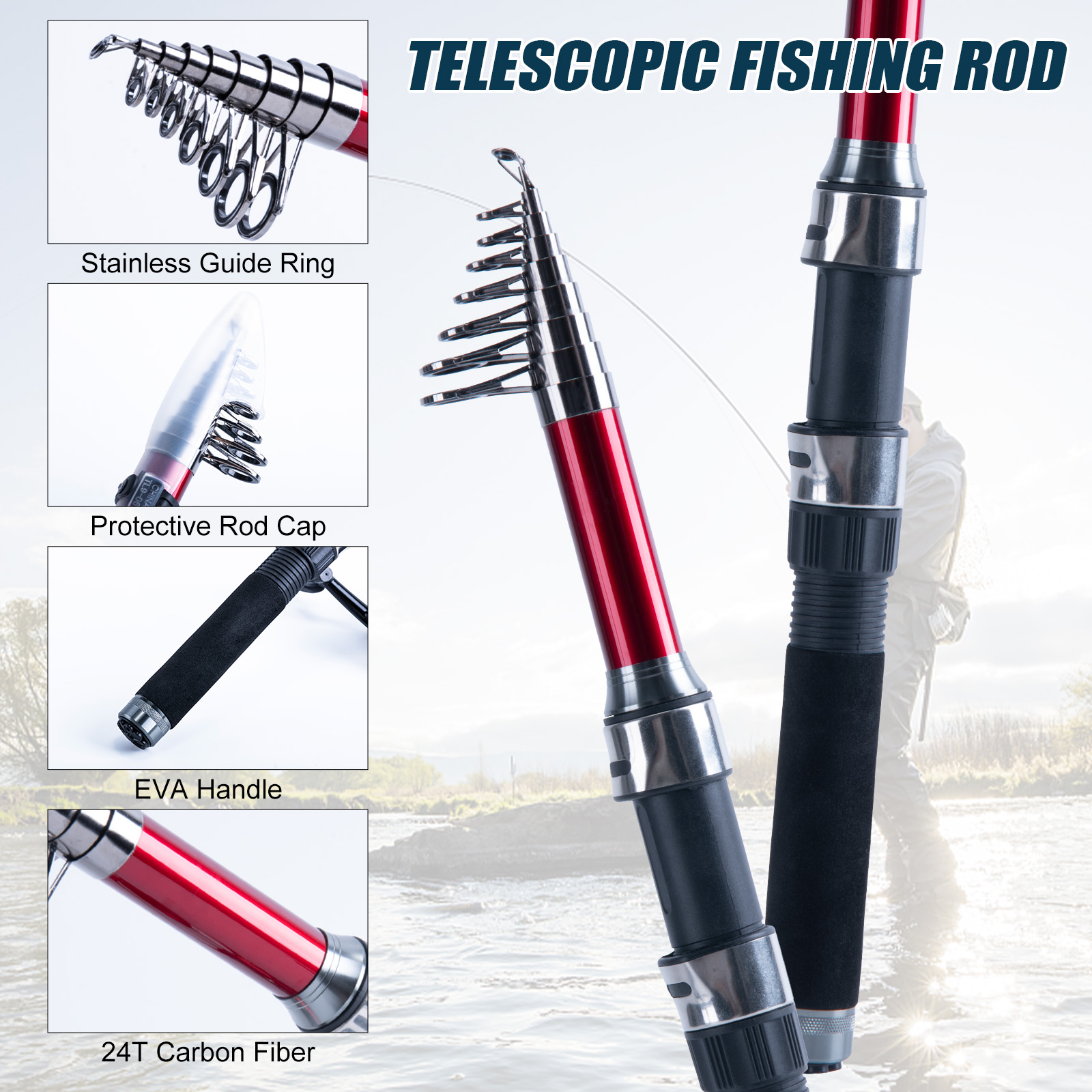 Goture Teleskopik Olta ve Maka - Fishing Rod Building Kit incelemesi ve fiyatı